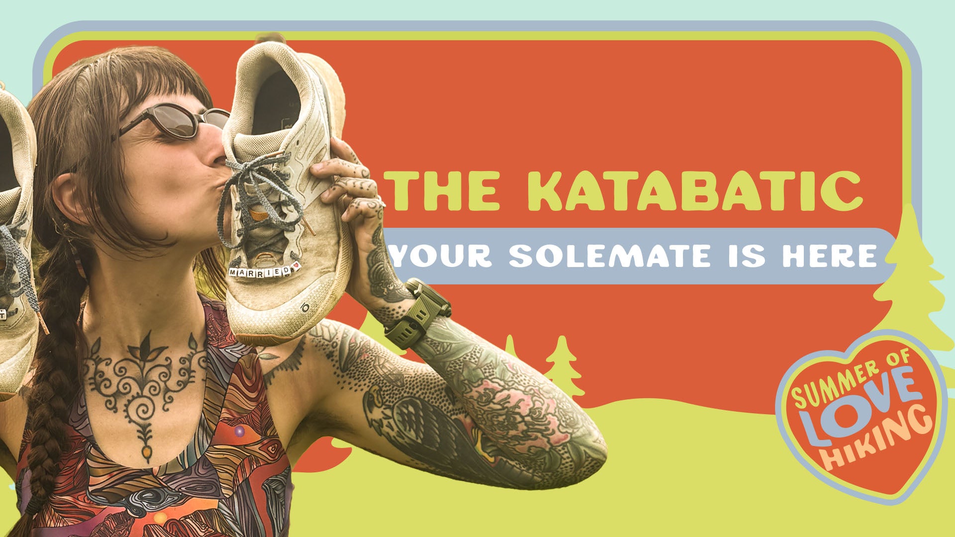 Hiker showing their Katabatic Wind light hikers some love.