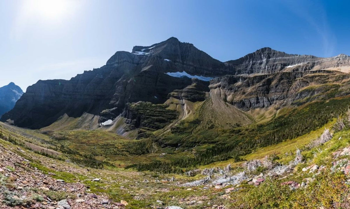 Siyeh Pass in Glacier National Park.