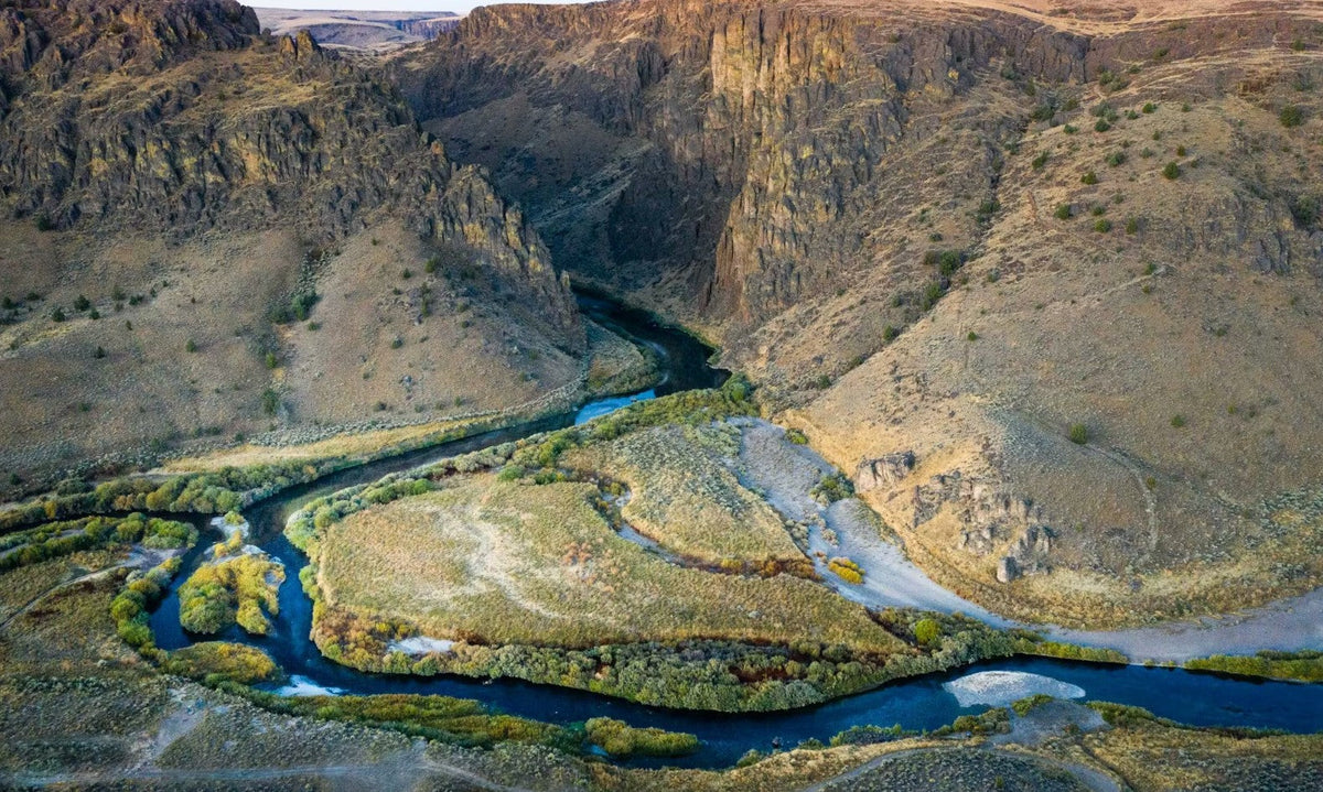 River flowing through a canyon.