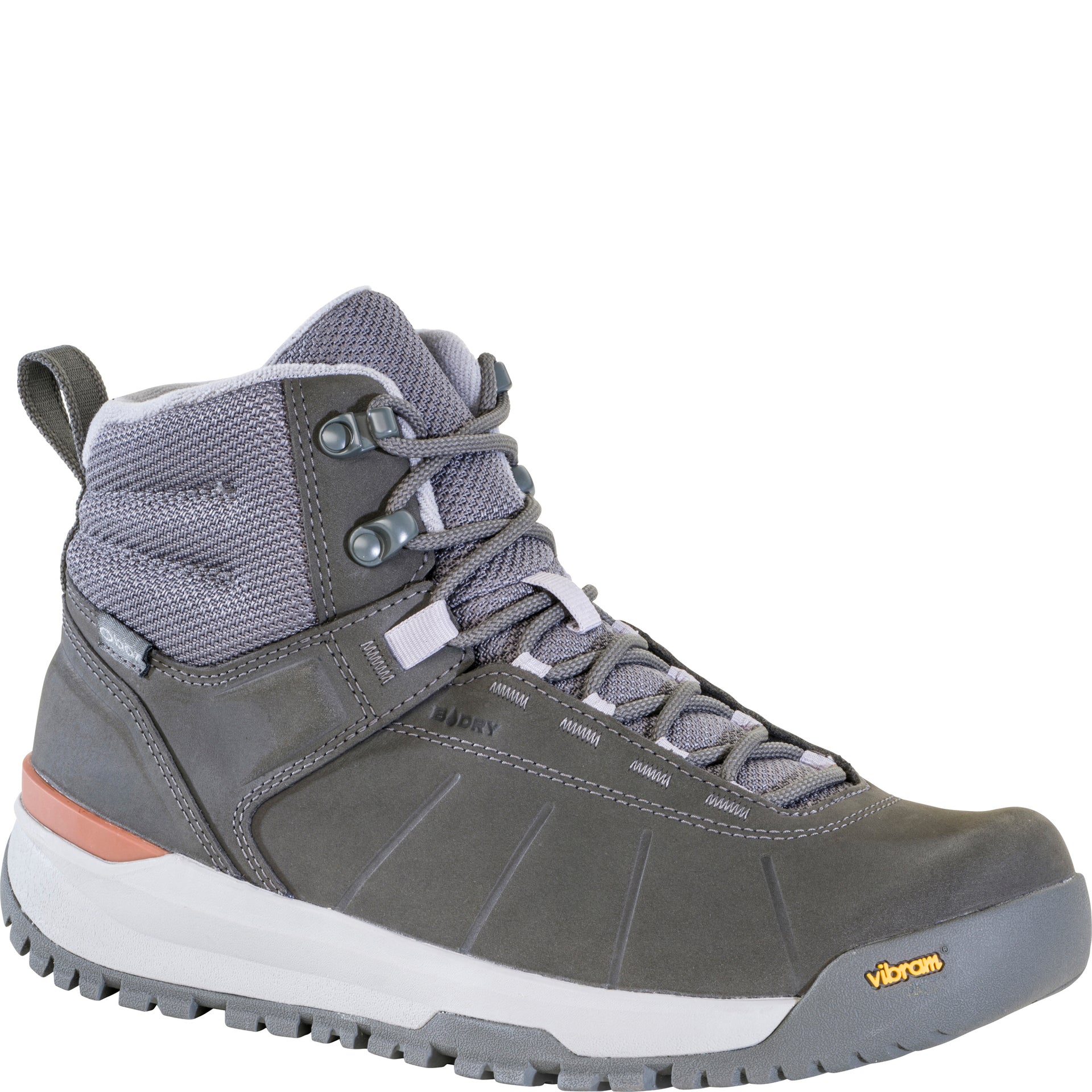 Andesite Mid Insulated Waterproof boot, angled view showing toe cap and outsole