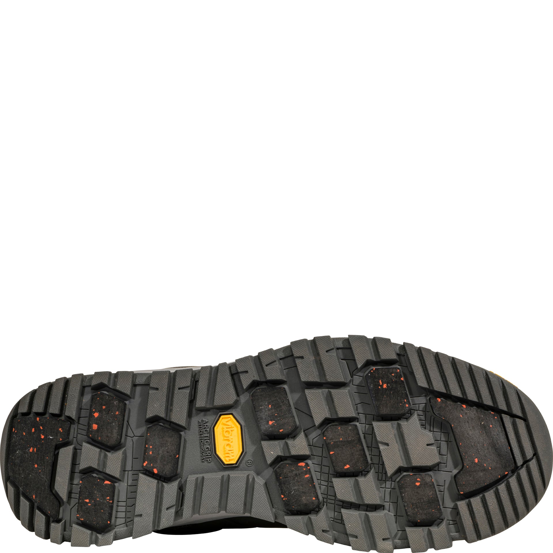 Andesite Mid Insulated Waterproof boot, bottom view showing Vibram Arctic Grip outsole