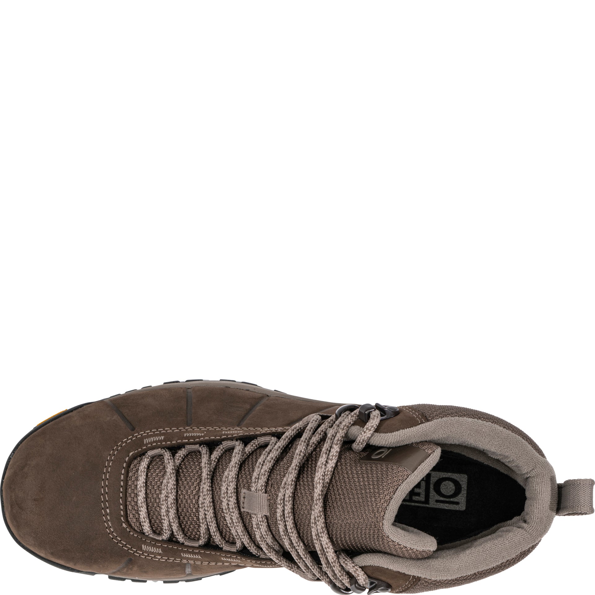 Top view of the Andesite Mid Insulated Waterproof boot showing the lacing system, padded tongue and O Fit insole
