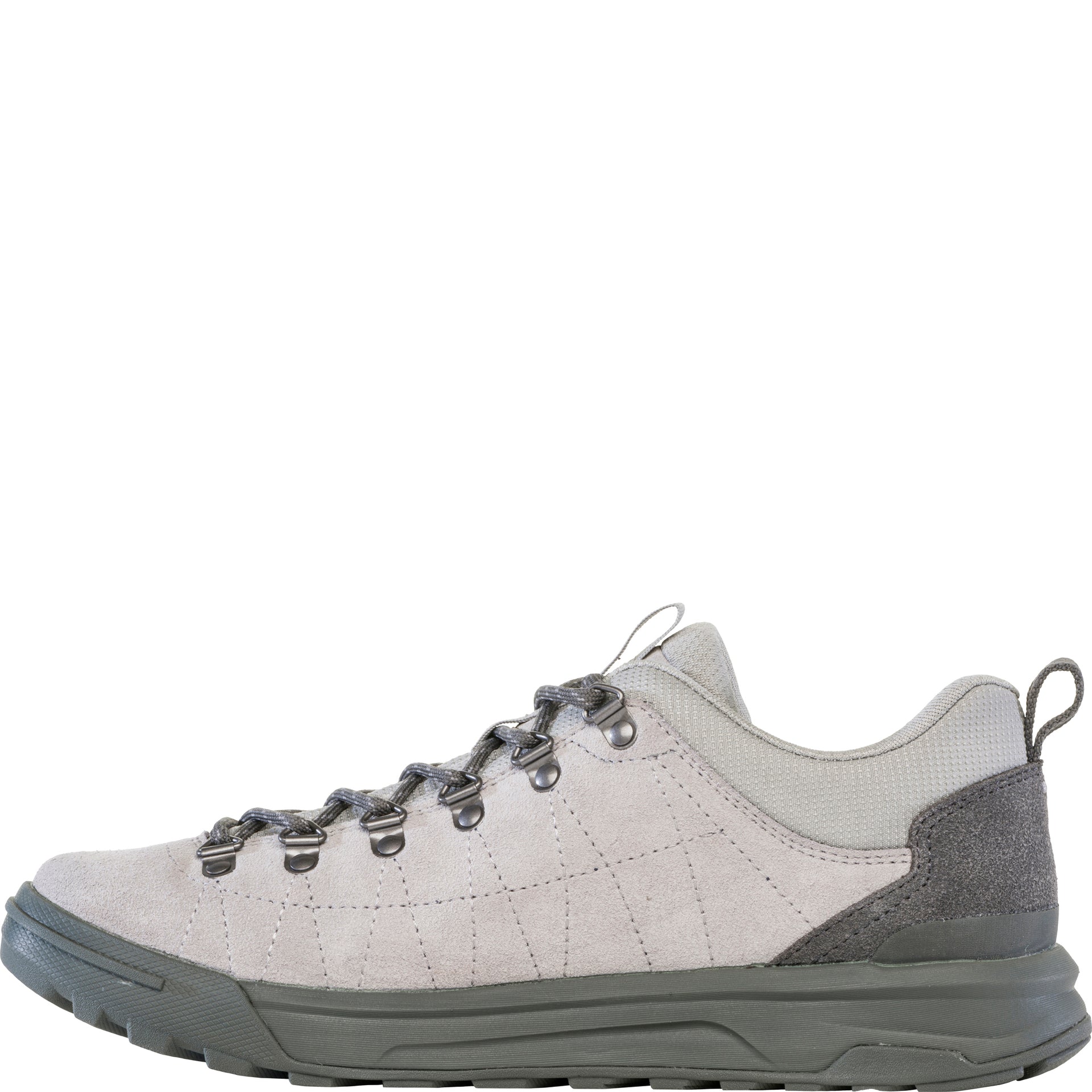 Inside view of Beall Low Suede highlighting supportive midfoot and suede construction