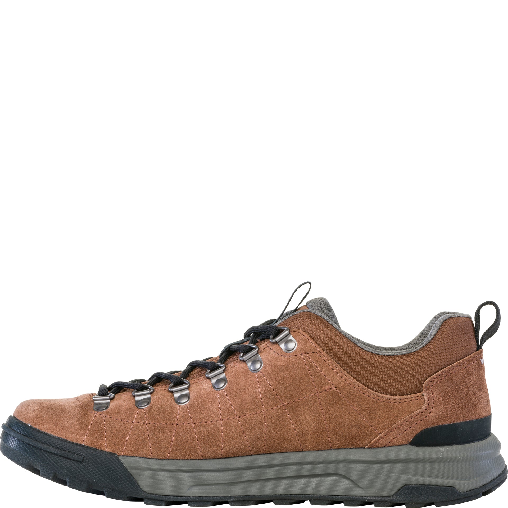 Inside view of Beall Low Suede highlighting supportive midfoot and soft suede construction