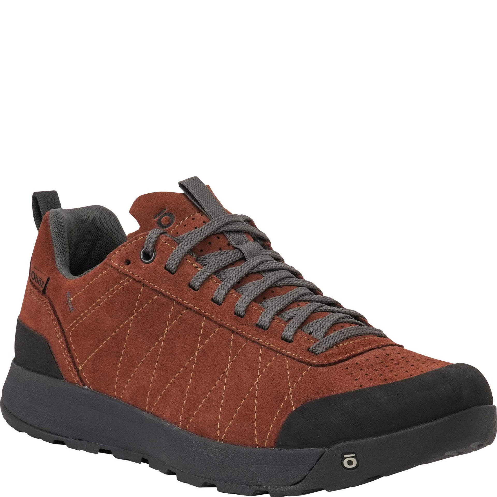 Angled view of the Bozeman II Low shoe showing the top cap and side profile