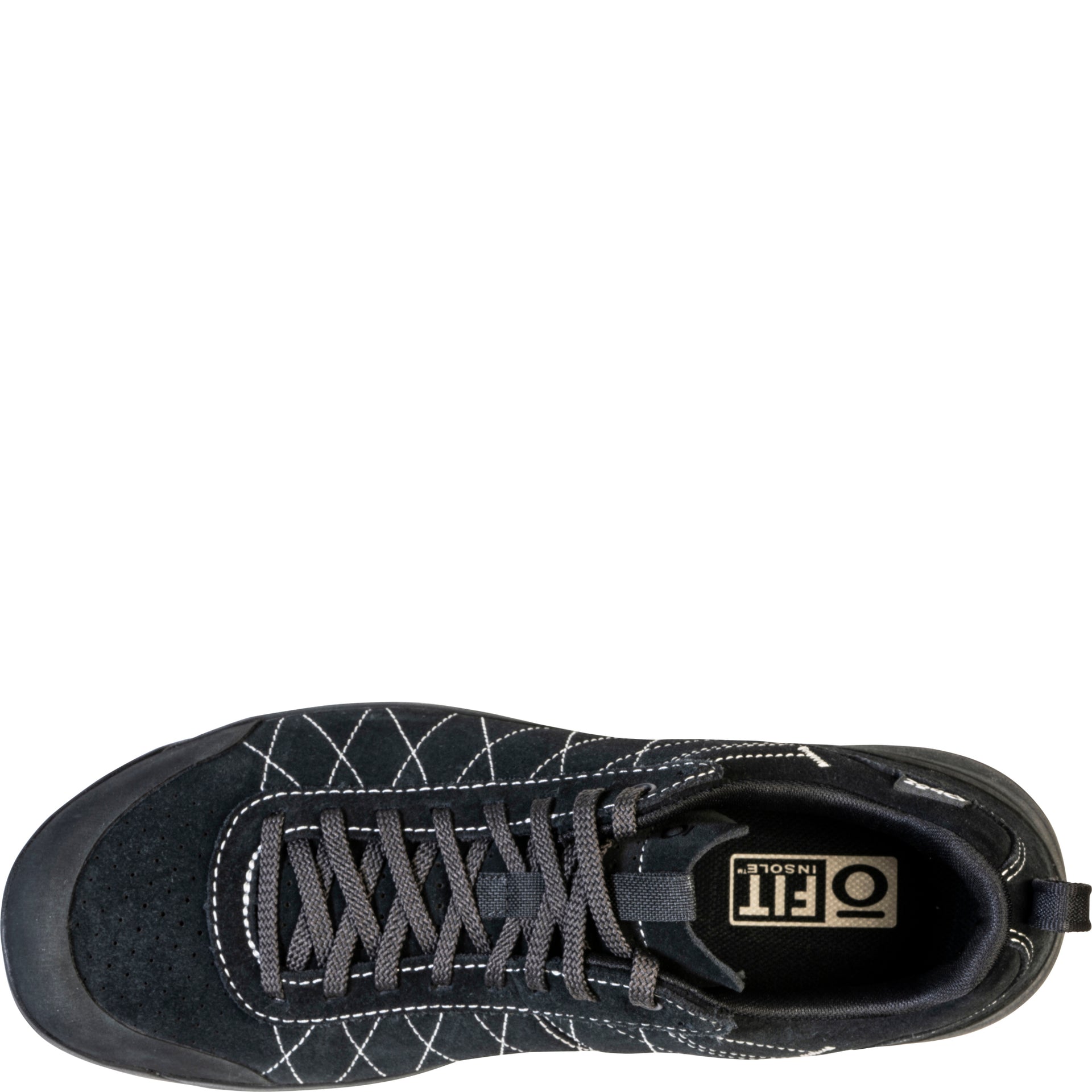 Top view of the Bozeman II Low shoe showing the laces and O Fit Insole