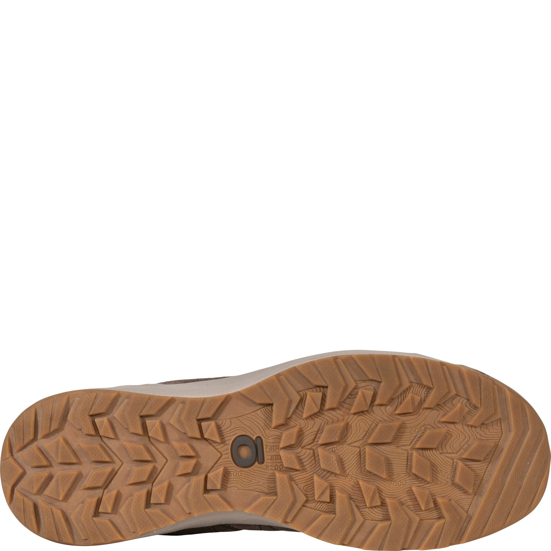 Bottom view of the Bozeman II Low shoe showing the updated lug pattern