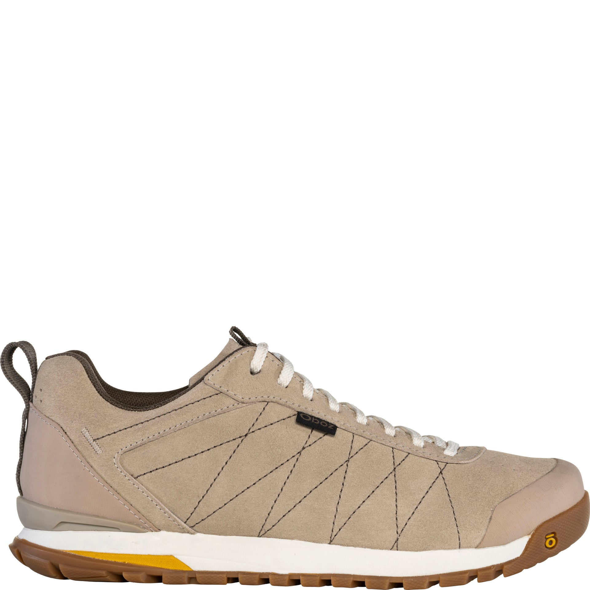 Outside view of the Men’s Bozeman Low Leather shoe in Hawk showing the leather upper