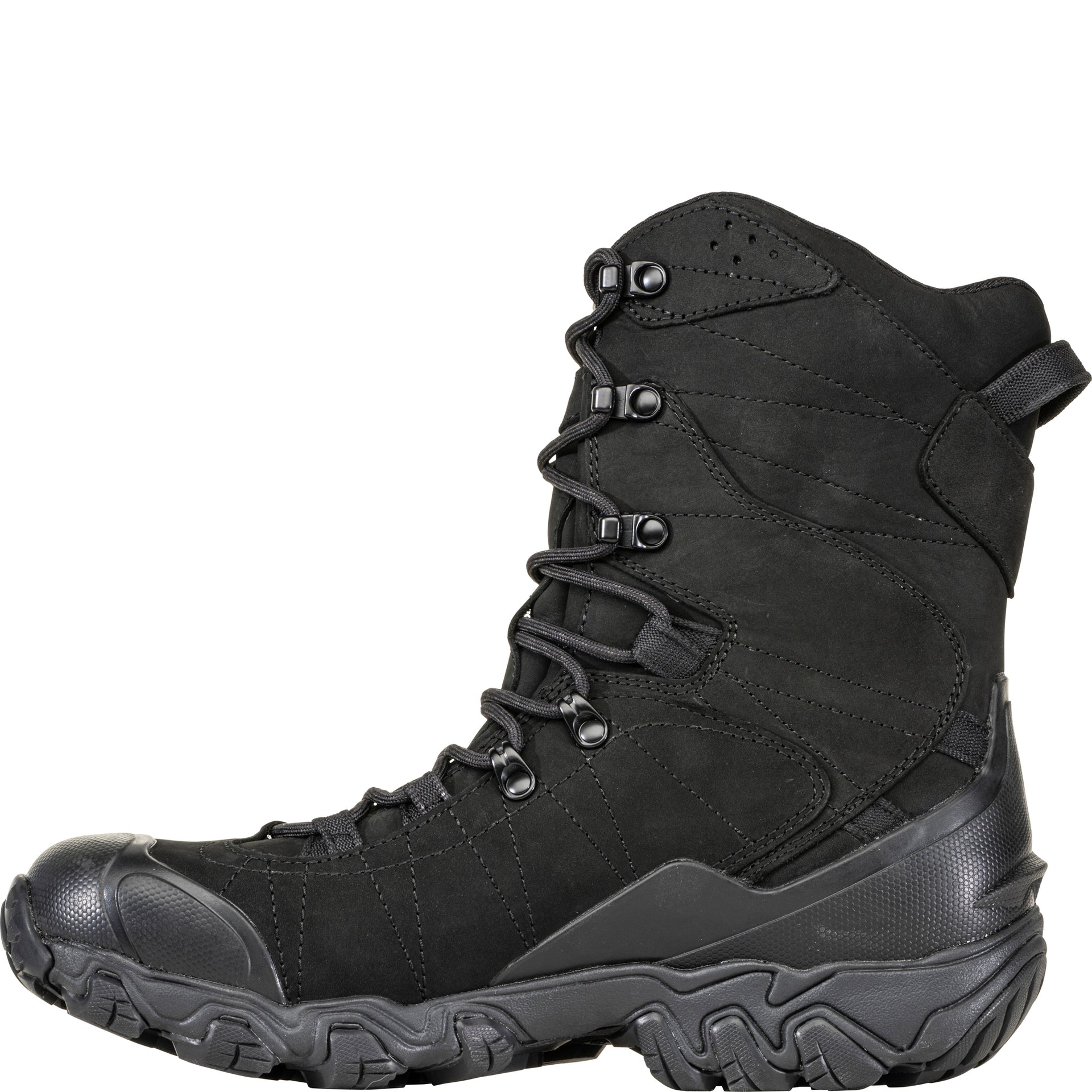 Bridger 10" Insulated Waterproof snow boot, inside view showing snowshoe heel compatibility