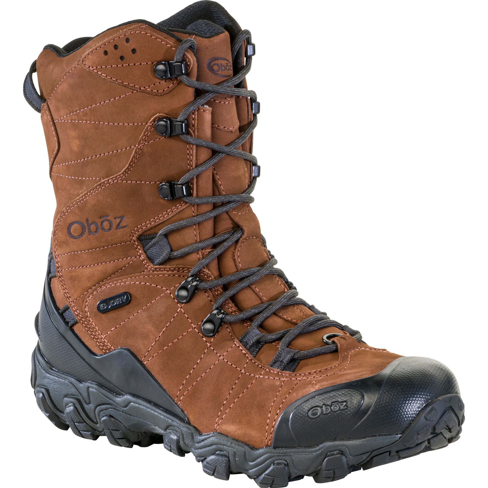 Bridger 10" Insulated Waterproof snow boot, angled view showing toe cap