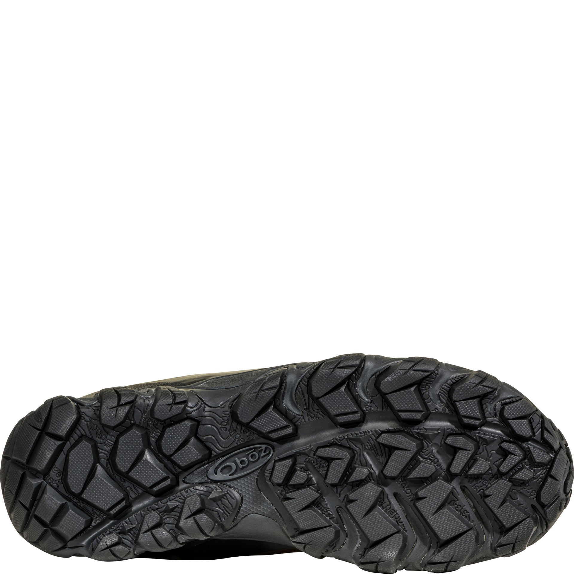 Bridger 10" Insulated Waterproof snow boot, bottom view showing rubber tread and snow-ready outsole