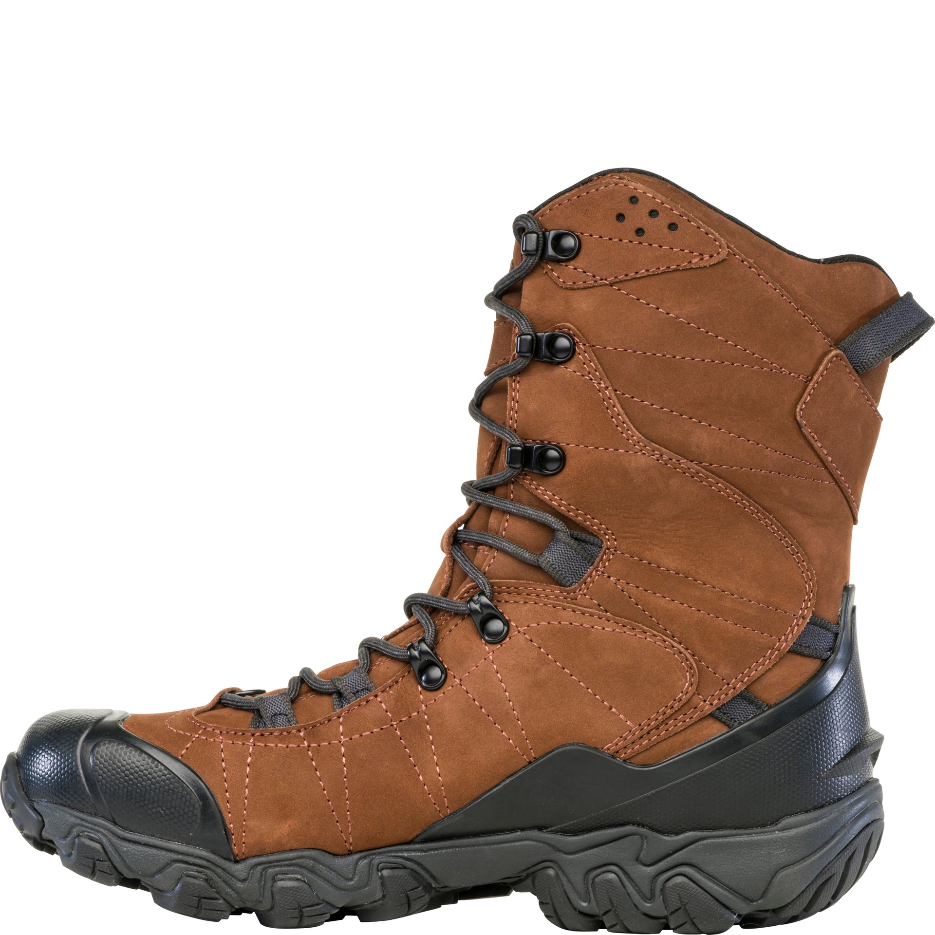 Bridger 10" Insulated Waterproof snow boot, inside view showing snowshoe heel compatibility