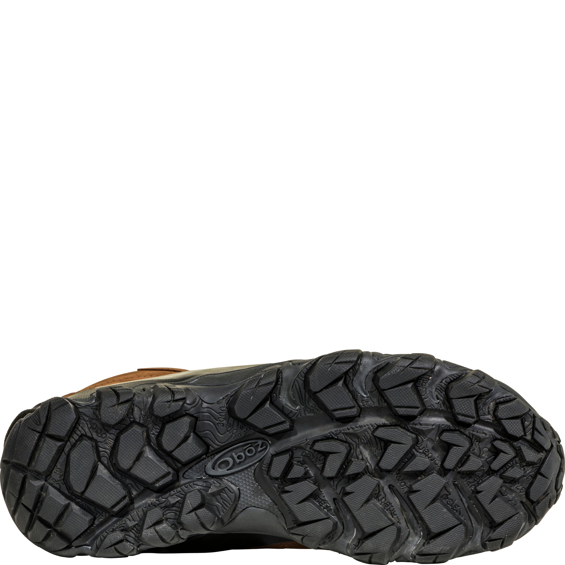 Bridger 8" Insulated Waterproof snow boot, bottom view showing rubber tread and snow-ready outsole