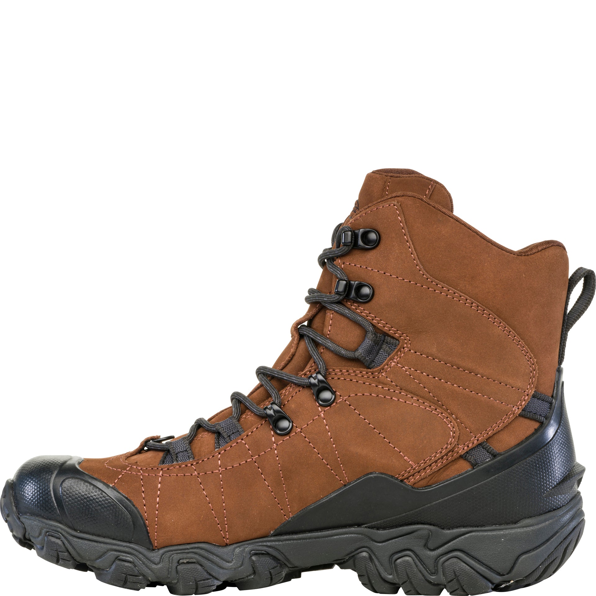 Bridger 8" Insulated Waterproof snow boot, inside view showing snowshoe heel compatibility