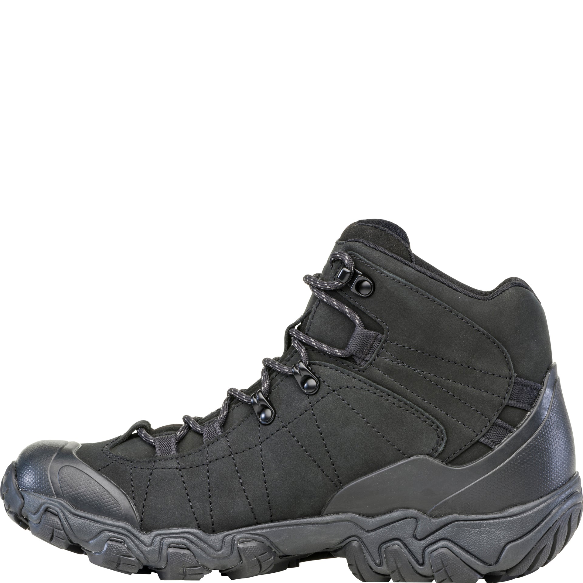 Bridger Mid Waterproof boot, inside view showing the reinforced stitching