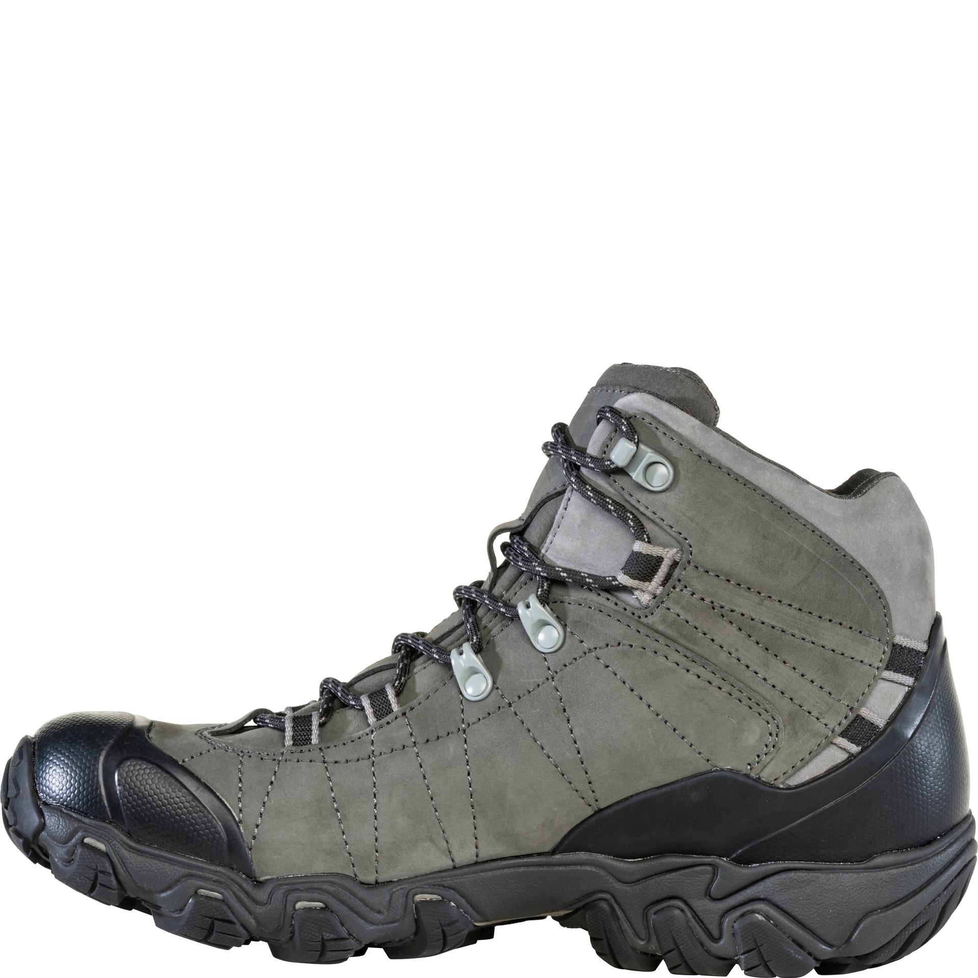Bridger Mid Waterproof boot, inside view showing the reinforced stitching