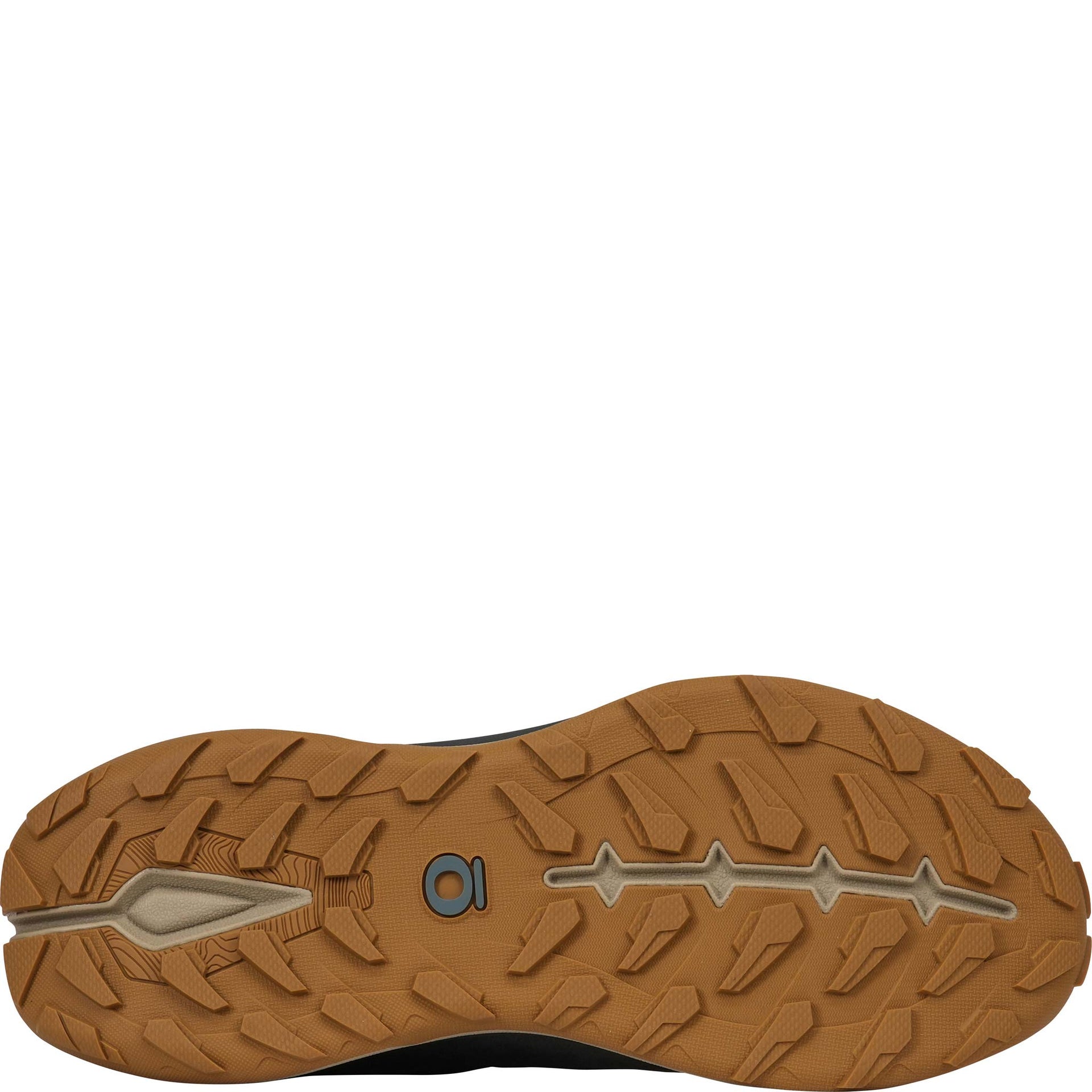 Tread view of the Men's Hyalite Low Waterproof hiking shoe in the Shadow color