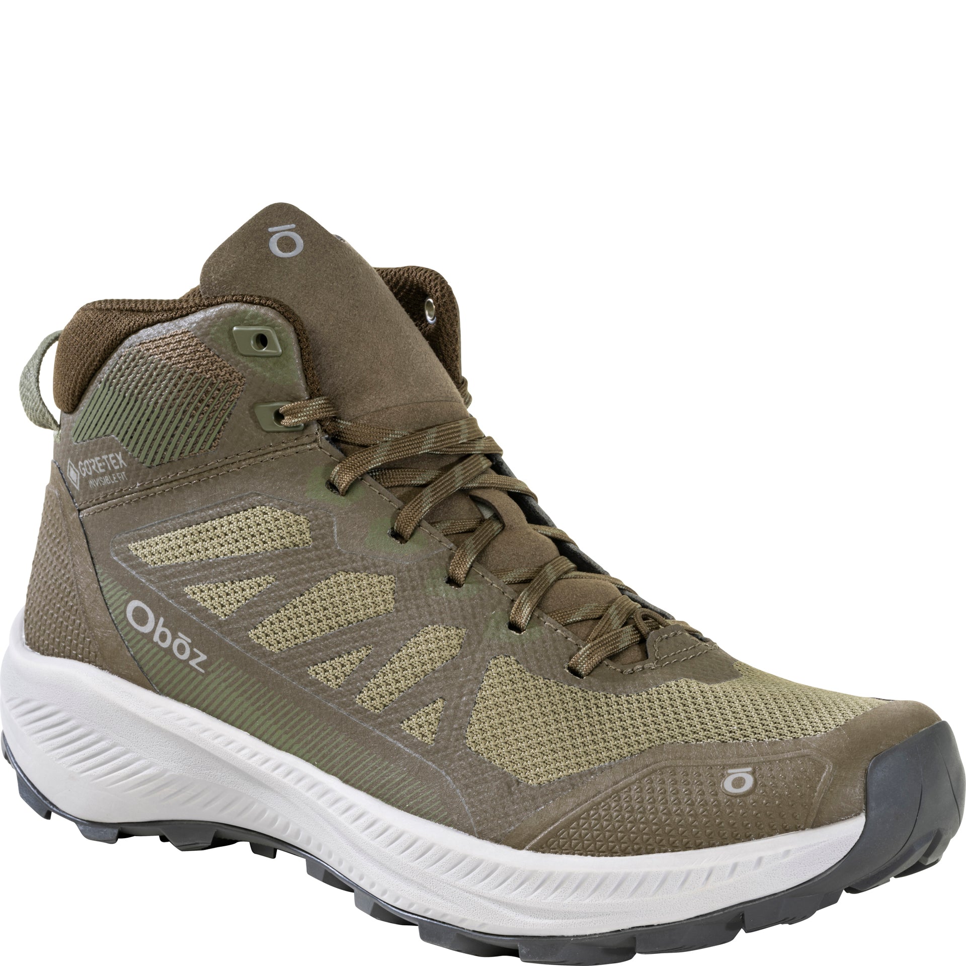 Men’s Katabatic LT Mid GORE-TEX Waterproof boot, angled view showing the toe cap and Invisible Fit logo