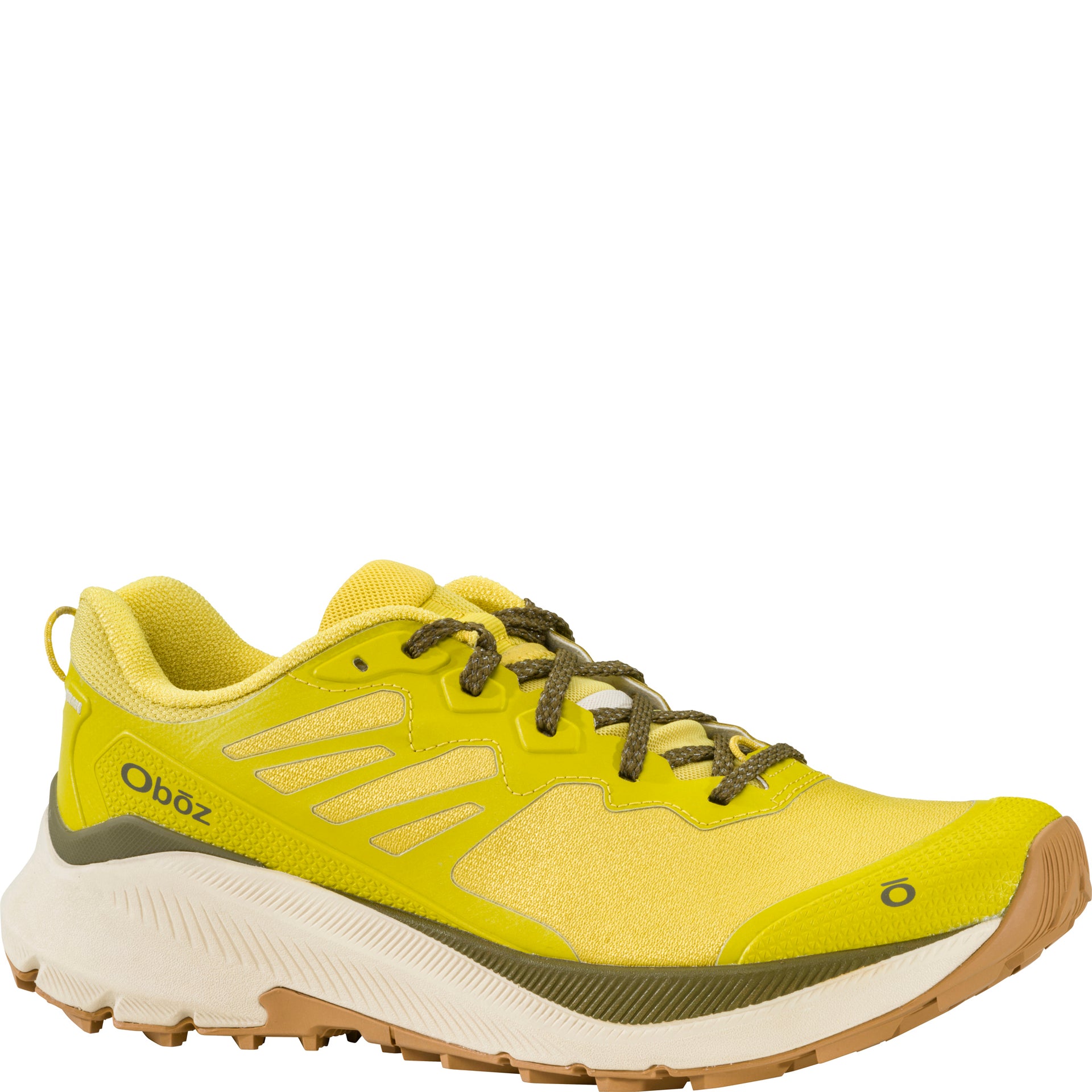 Three-quarter view of the Katabatic Wind low hiking shoe showing the low collar, lace system, and toe cap