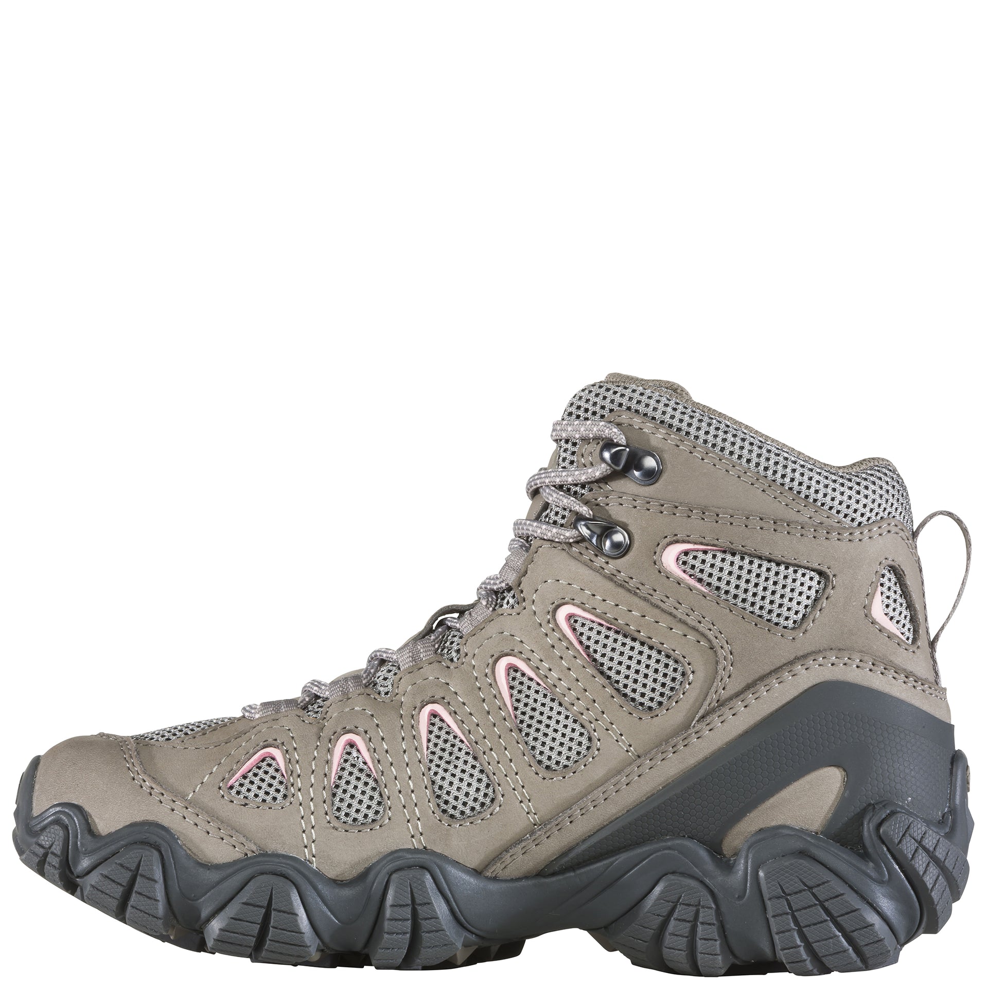 Sawtooth II Mid inside view of a mid hiking shoe, showing the lining, padded collar, and footbed shape