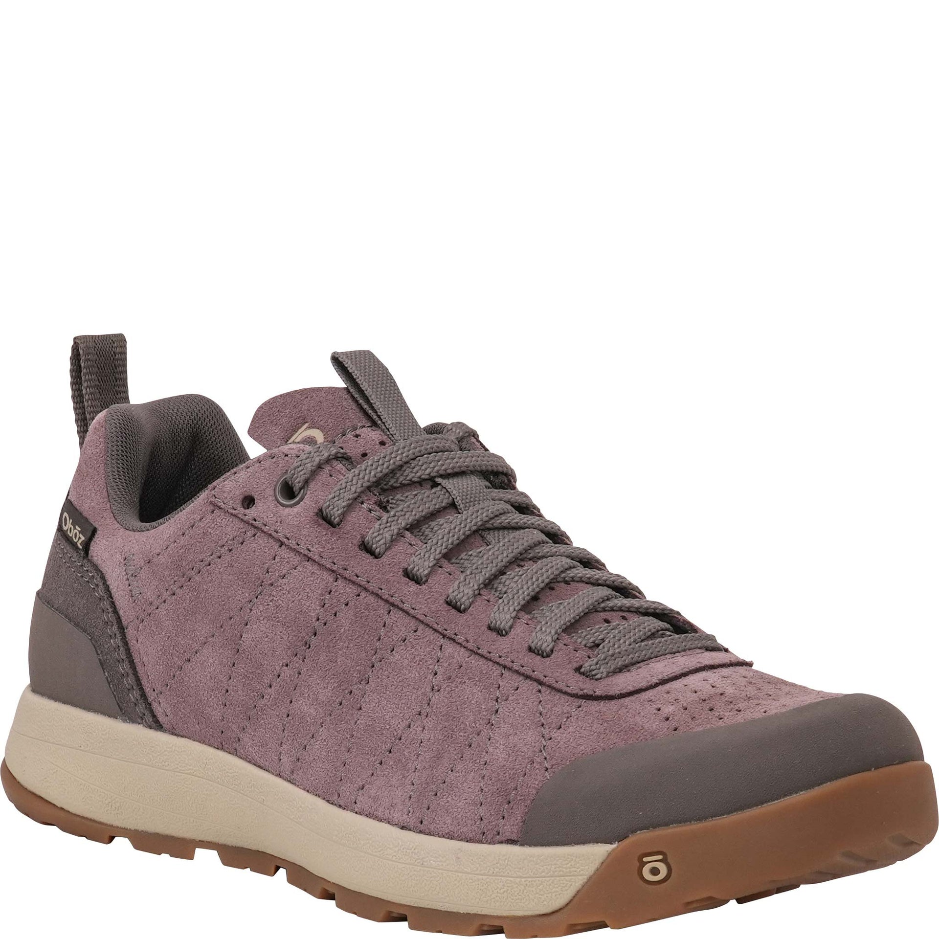Oboz Women's Bozeman II Low casual shoe in Fig angled view