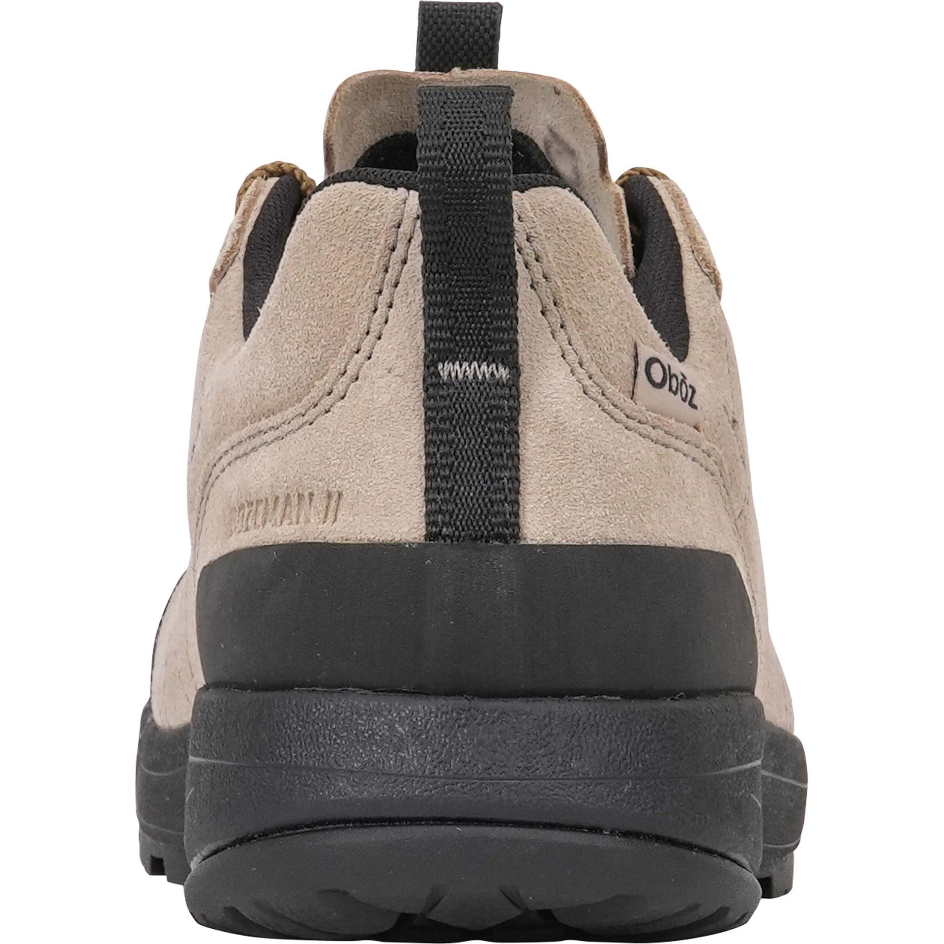 Rear view of the Oboz Women's Bozeman II Low casual shoe in Harvest