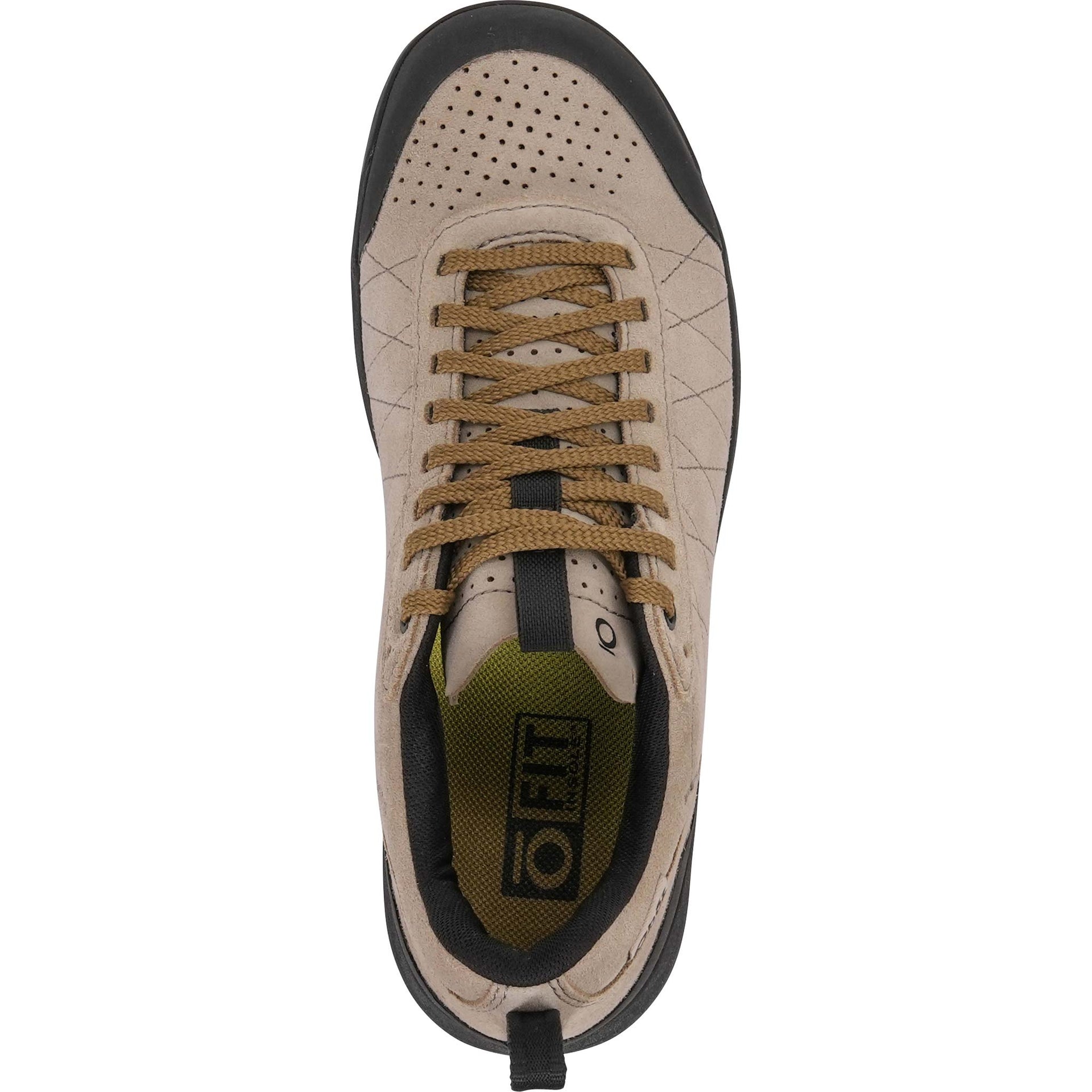 Top view of the Oboz Women's Bozeman II Low in Harvest showing laces and suede upper