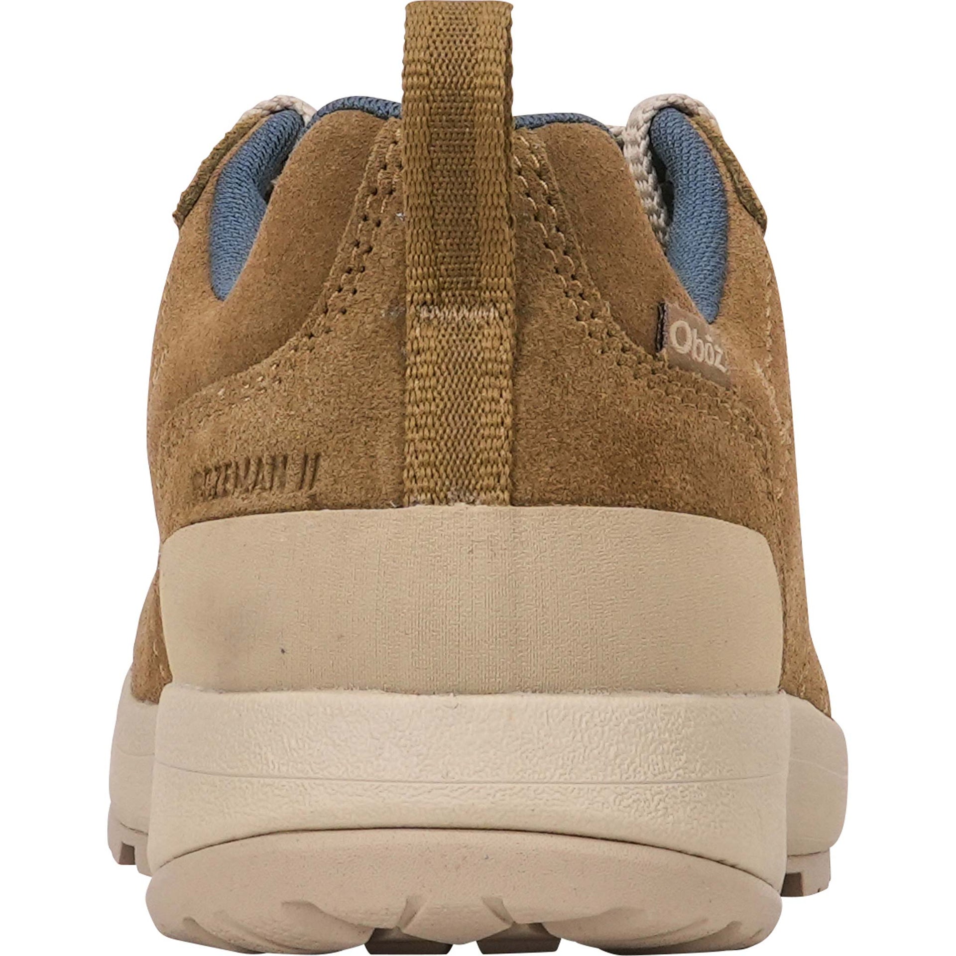 Rear view of the Oboz Women's Bozeman II Low casual shoe in Pronghorn