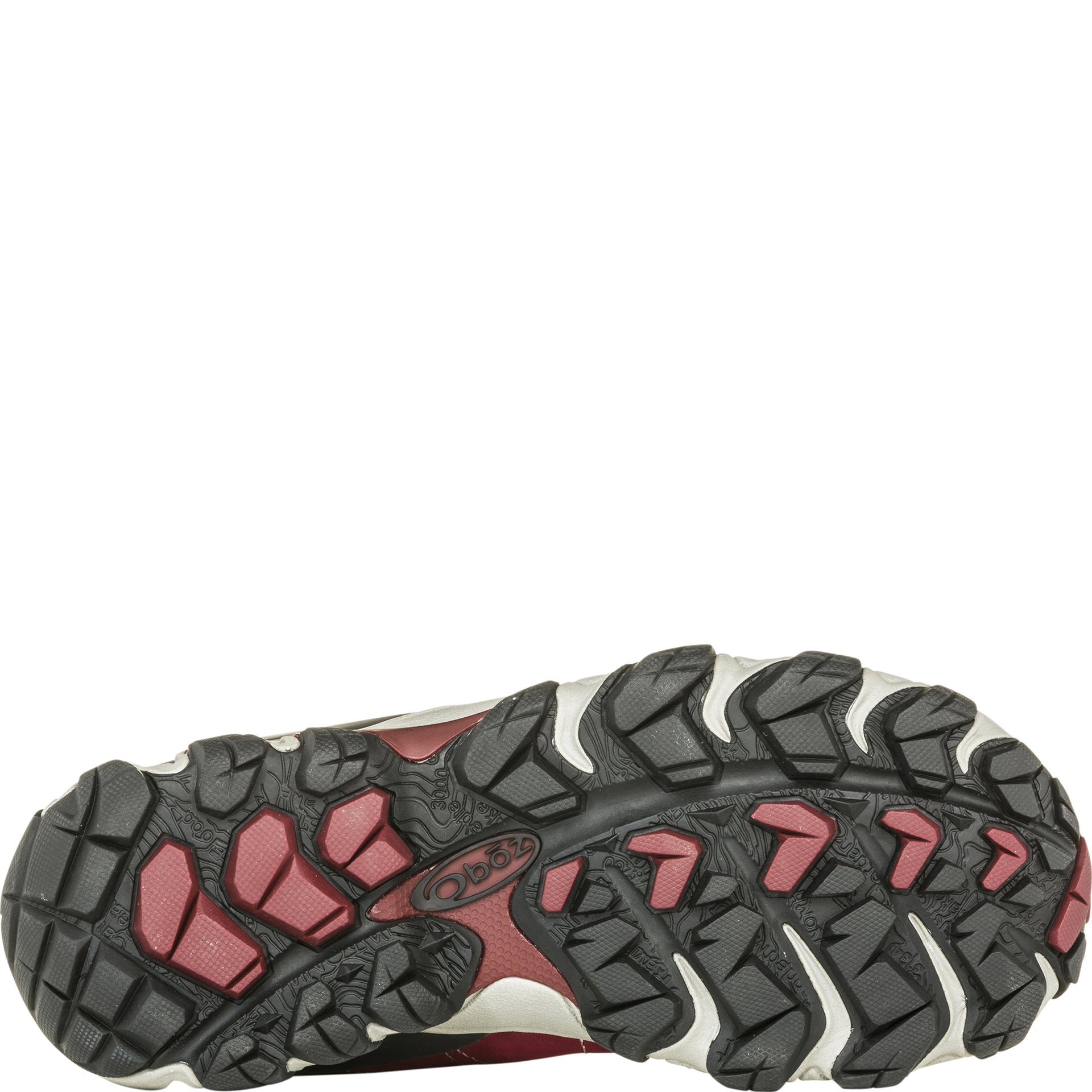 Women's Bridger Mid bottom view showing aggressive Granite Peak rubber outsole