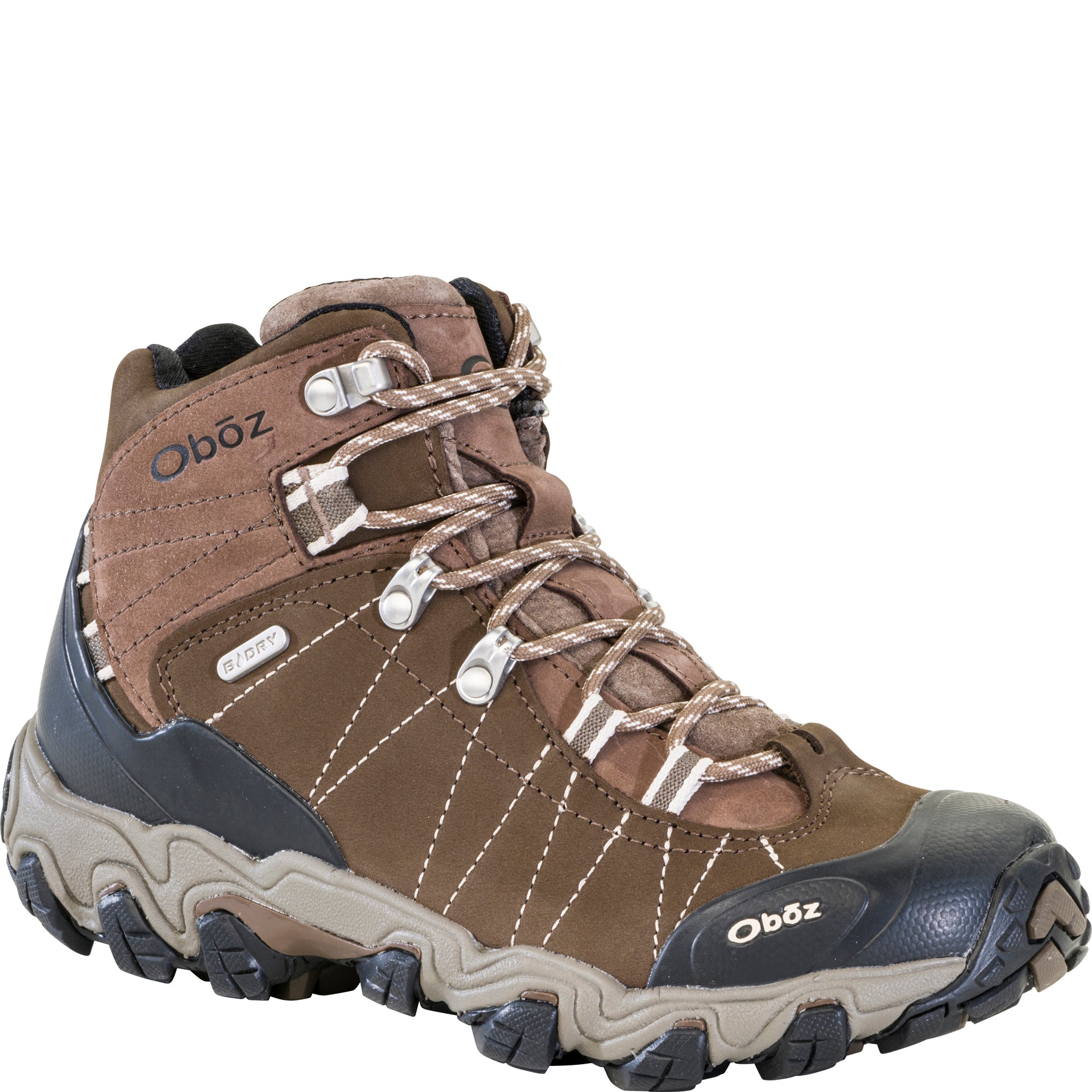 Women's Bridger Mid angled view highlighting the reinforced toe cap