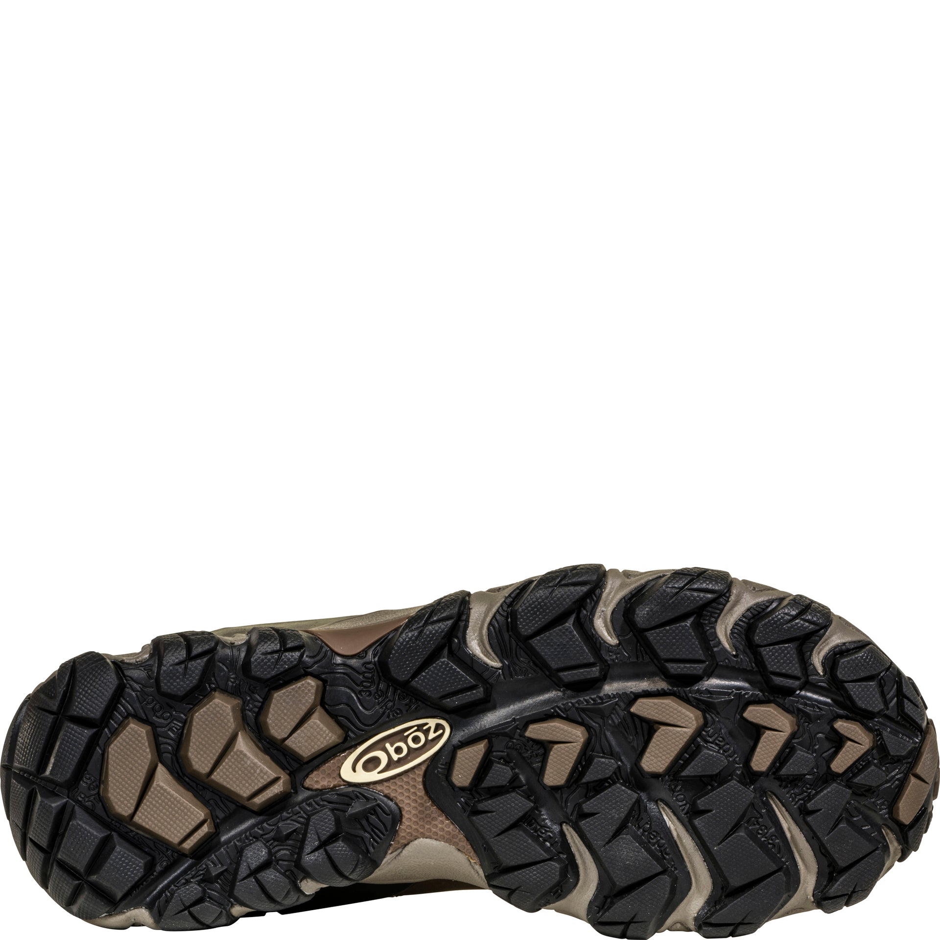 Women's Bridger Mid bottom view showing aggressive Granite Peak rubber outsole