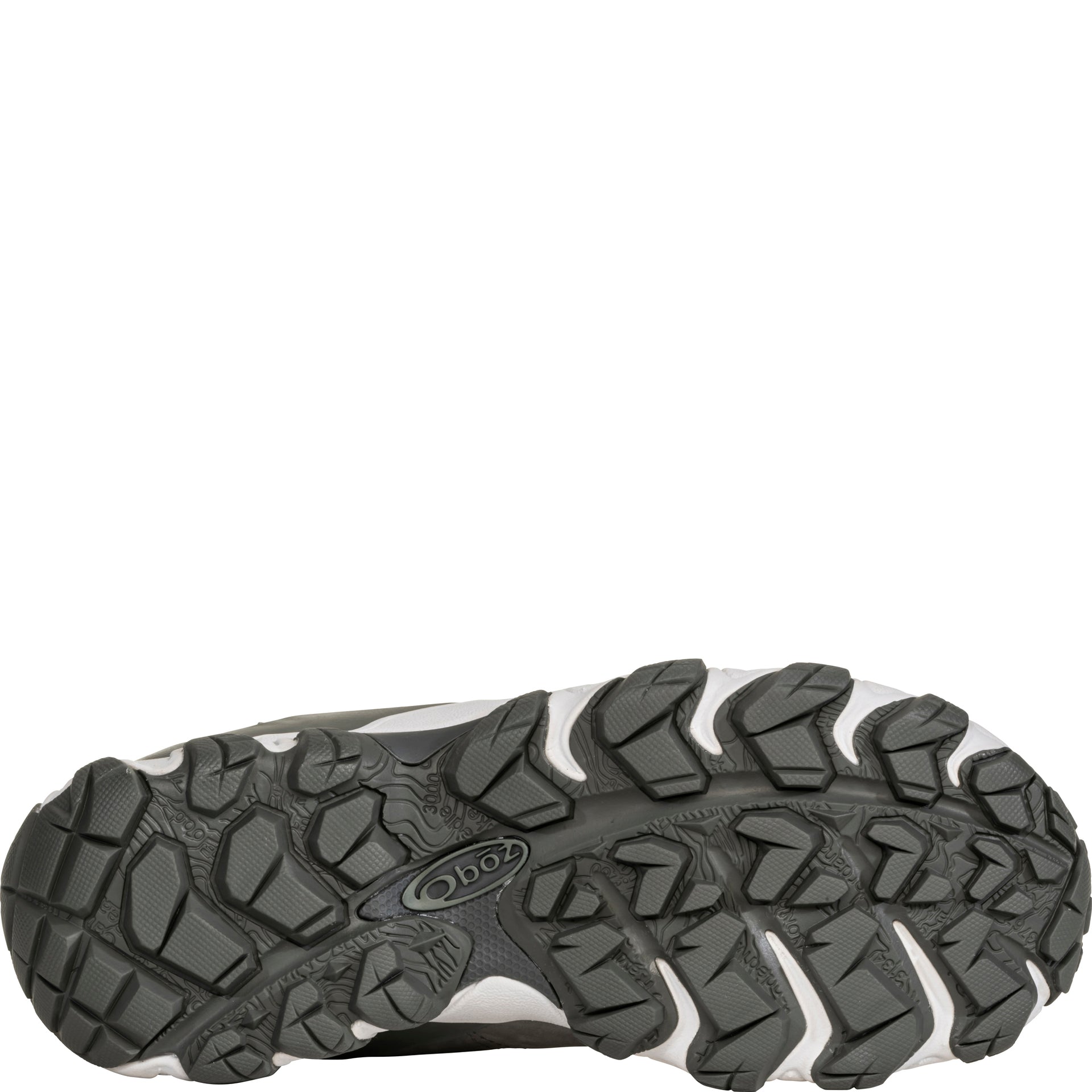 Women's Bridger Mid bottom view showing aggressive Granite Peak rubber outsole