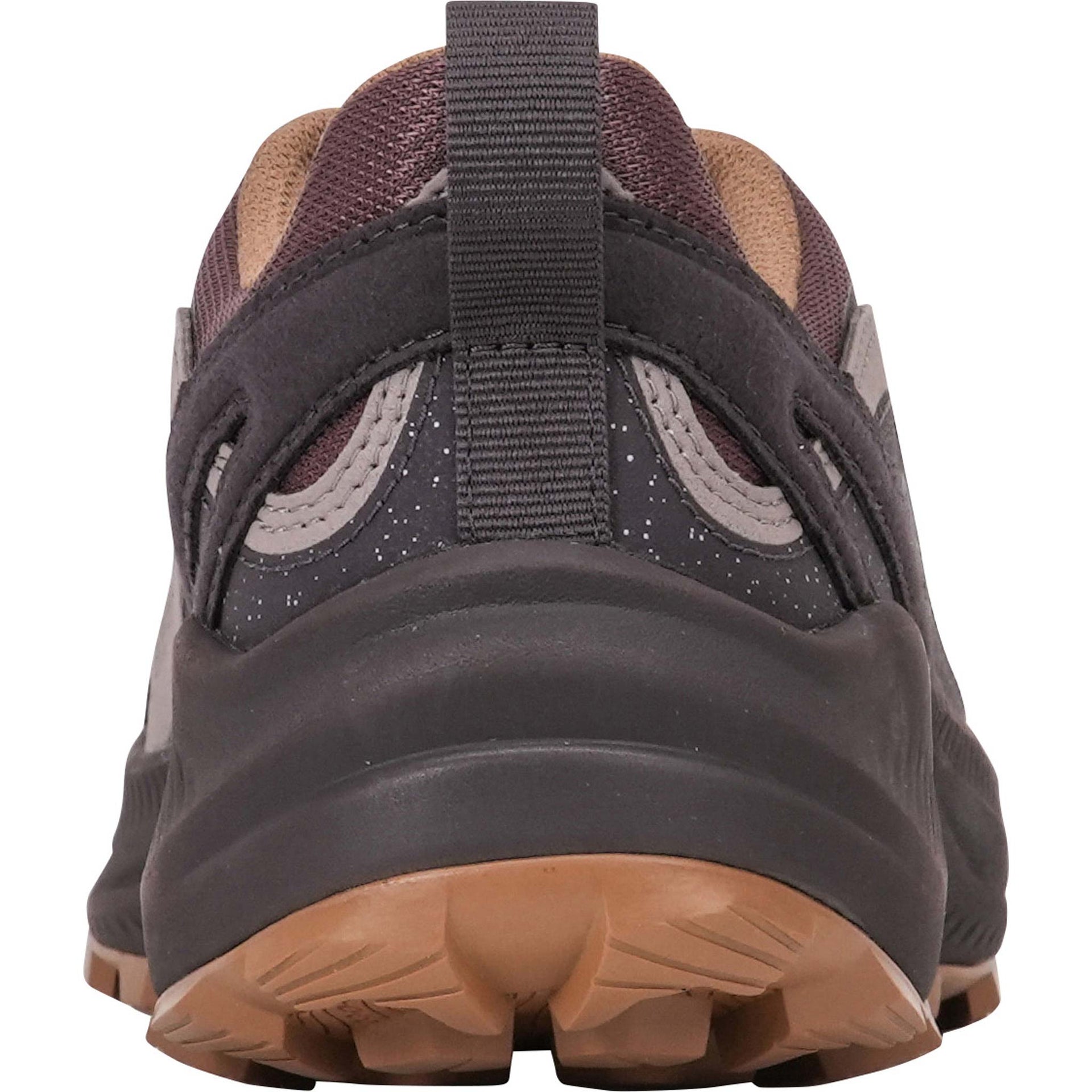 Rear view of the Oboz Women's Crosscut casual hiking shoe in Berry