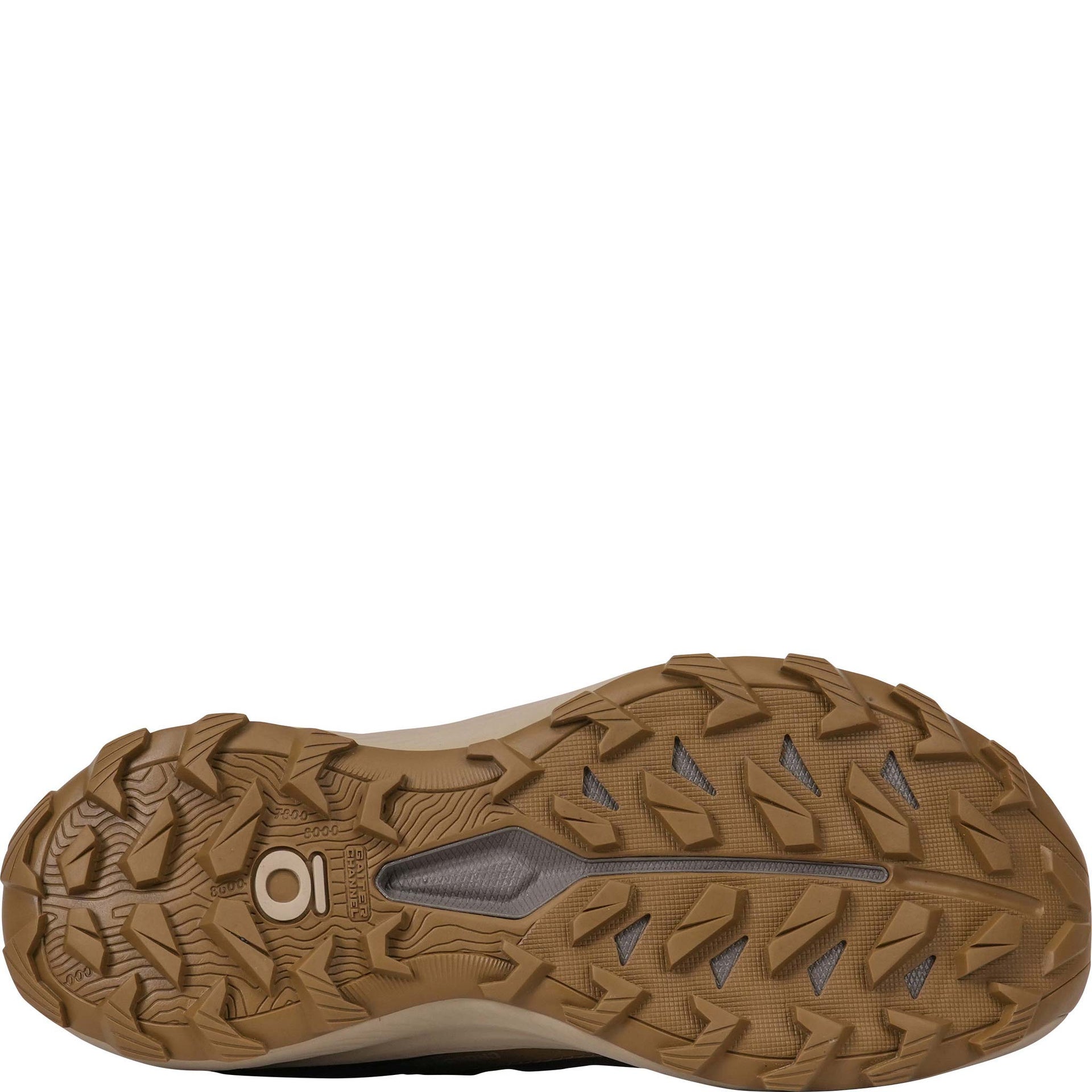 Bottom view of the Oboz Women's Crosscut Trail Tread™ outsole