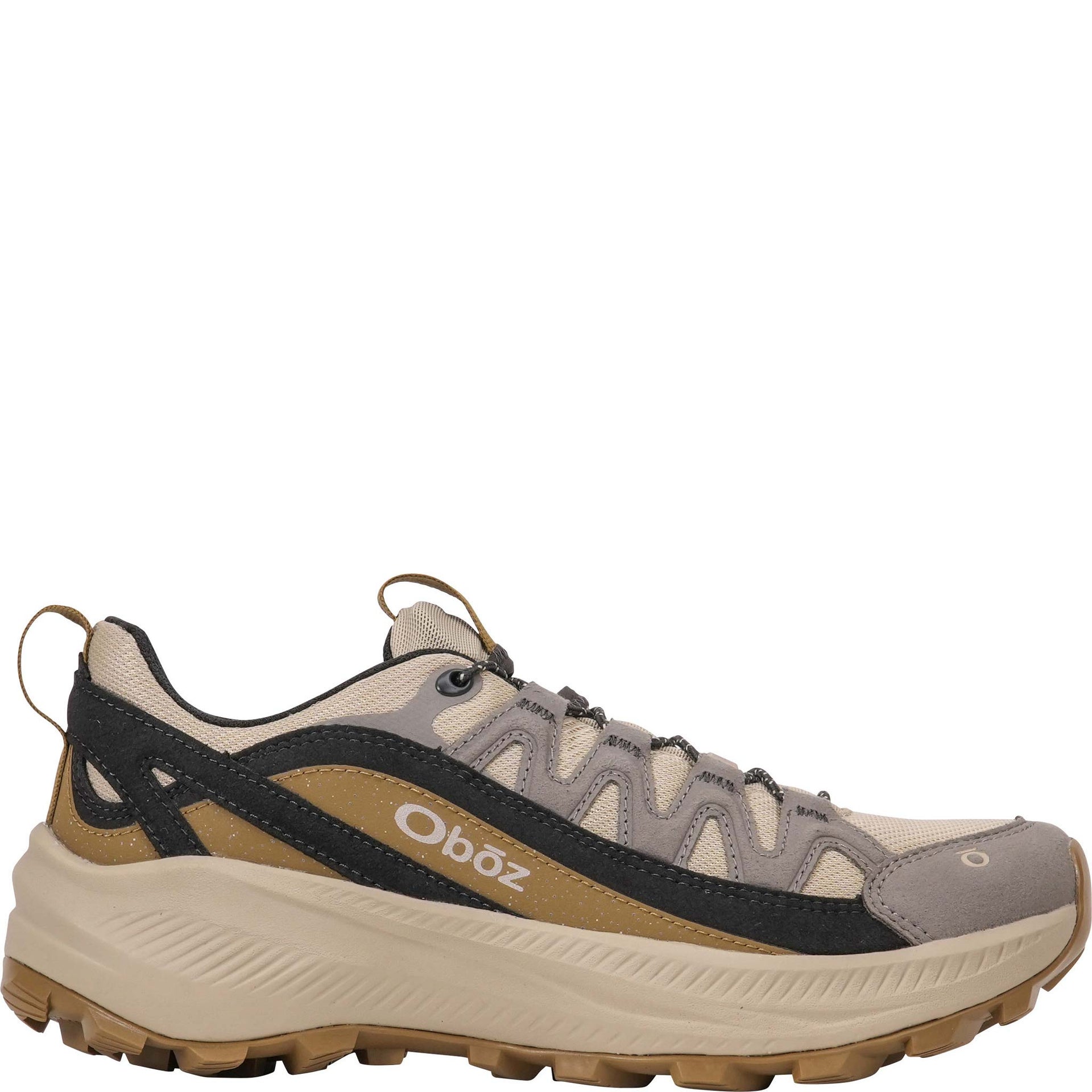 Oboz Women's Crosscut casual hiking shoe in Harvest outer side view