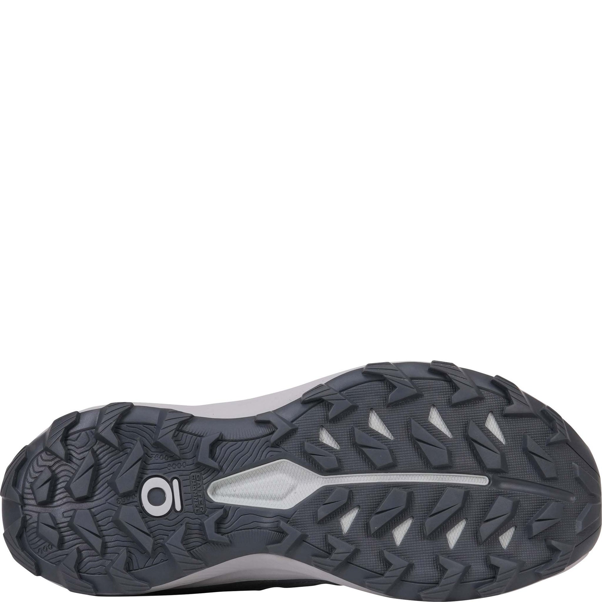 Bottom view of the Oboz Women's Crosscut Trail Tread™ outsole