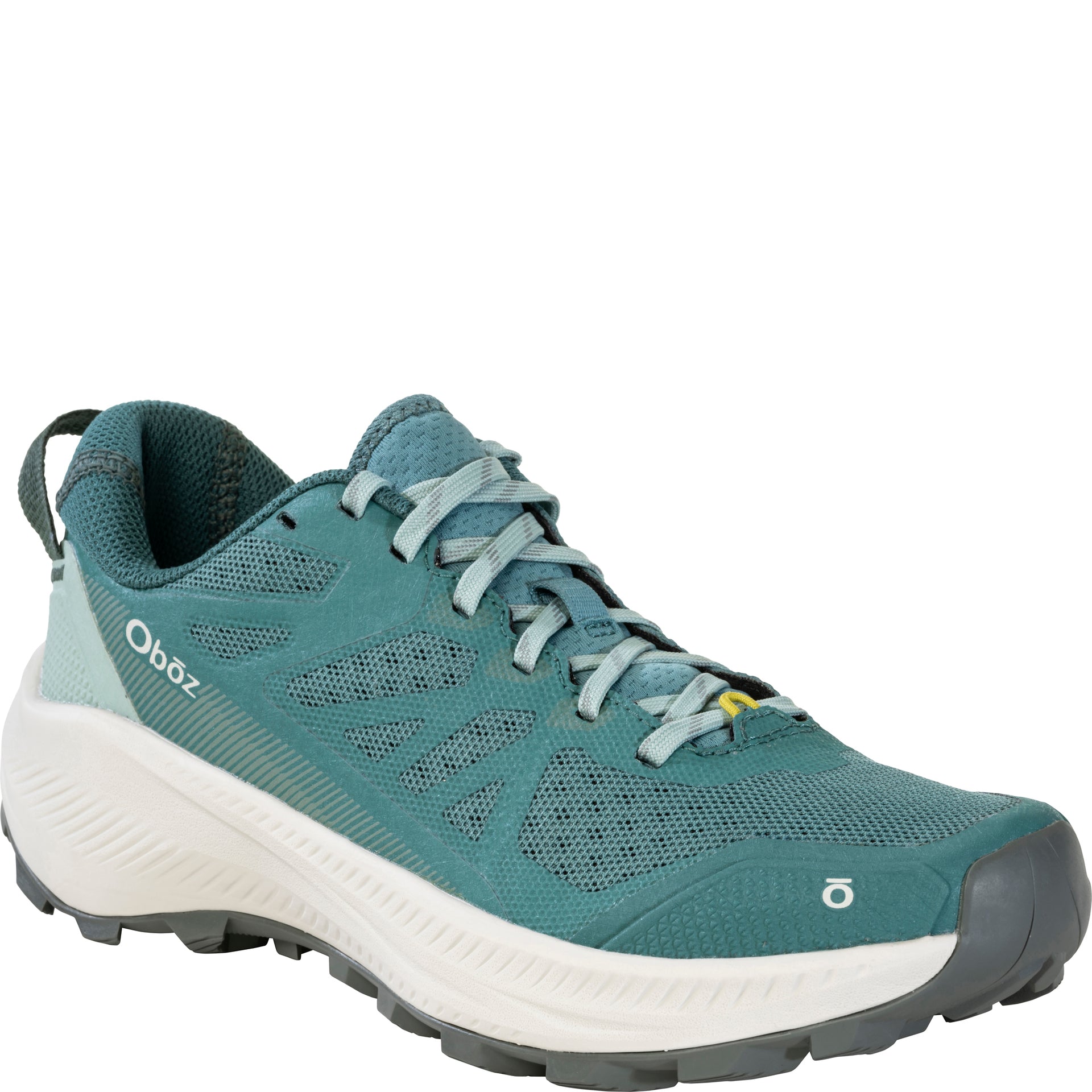 Angled view of the Katabatic LT Low shoe showing the low profile, lace system, and fast-hiking design