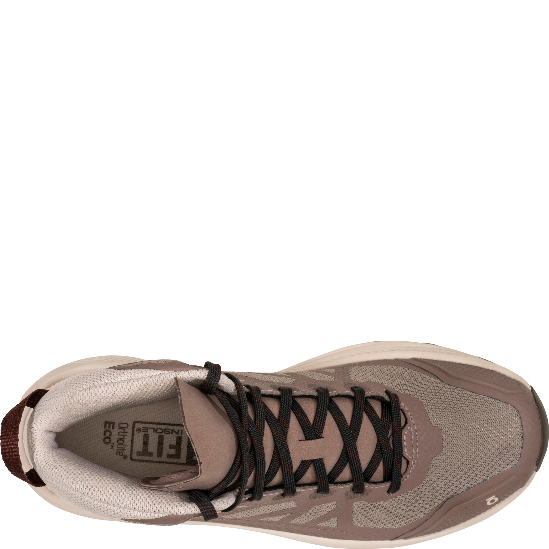 Women's Katabatic LT Mid GTX Waterproof top view showing upper construction, lace closure system, and the toe box profile