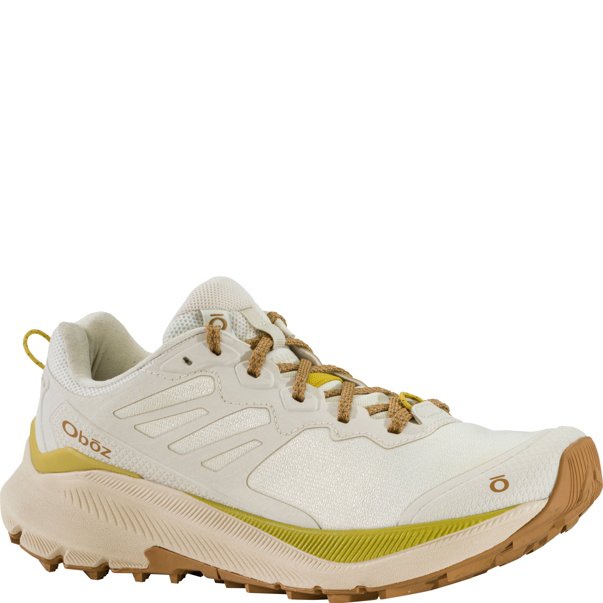 Women's Katabatic Wind Low angled view highlighting reinforced toe cap and secure fit for technical trail running