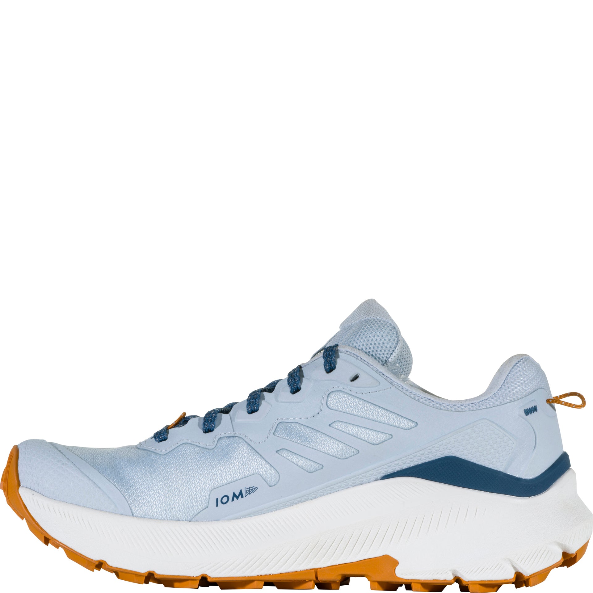 Women's Katabatic Wind Low inside view showing panel construction and responsive midsole with ACTNitro dual-density foam and forefoot carbon plate