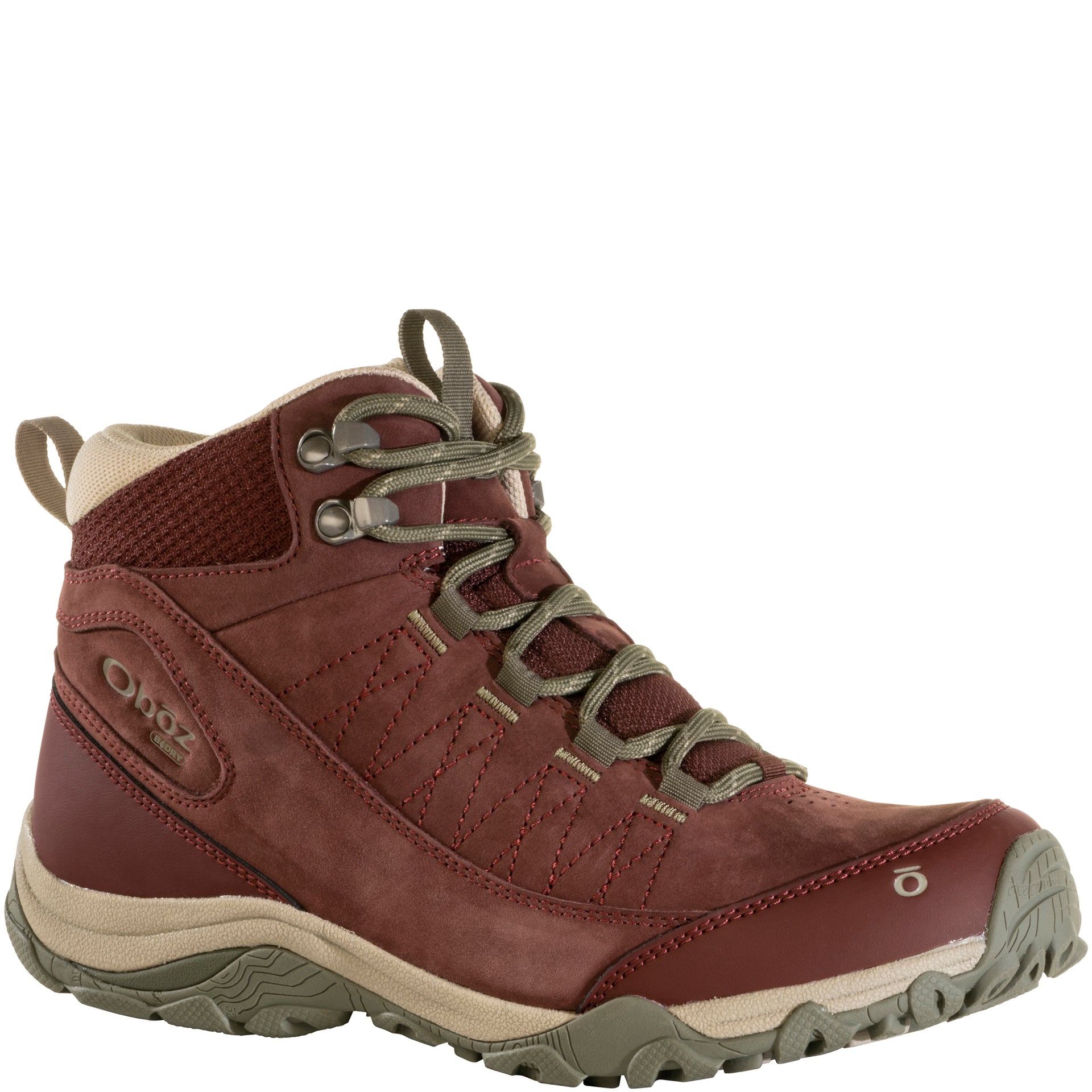 Oboz Women's Ousel Mid B-Dry Waterproof Hiking Boot, Port / 12 Wide Oboz Women's Ousel Mid B-Dry Waterproof Hiking Boot, Port / 12 Wide