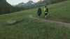 Video of people hiking in the mountains wearing Oboz footwear.